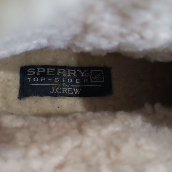 Sperry Top-sider for J. Crew Boot Womens 7 Wool Shearling Duck Boot Warm Cozy - Picture 2 of 10